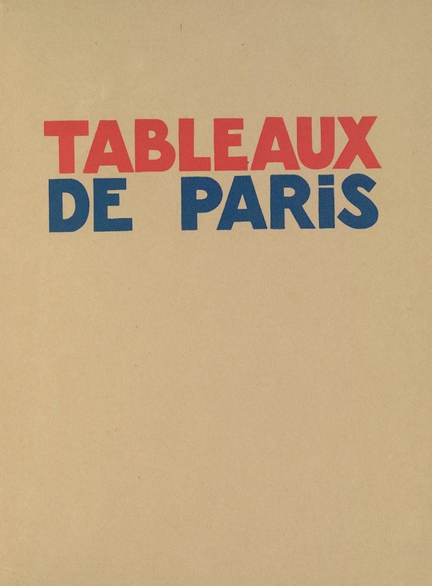 Tableaux de Paris  Title page 1927