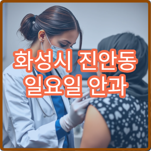 화성시 진안동 일요일 안과 병원 찾기 공휴일 안과 진료 리스트