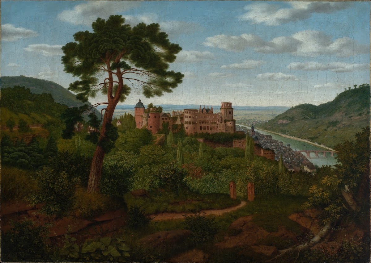 Blick Auf Heidelberg Und Das Heidelberger Schloss 1835