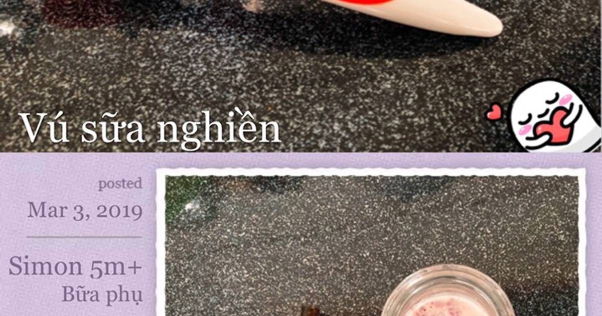 Ăn dặm kiểu Nhật - 5m - Vú sữa nghiền