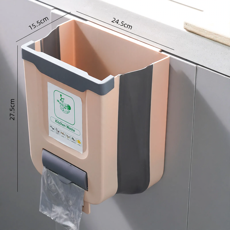 Wall Trash Can, Plastic, up to 4 L