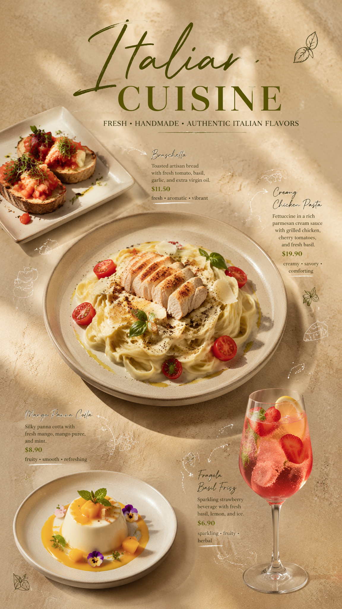 Tema Cocina Italiana crea un ambiente elegante