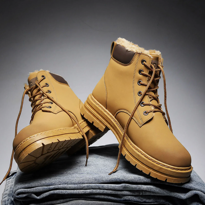 Men's boots, insulated, ankle-high, winter