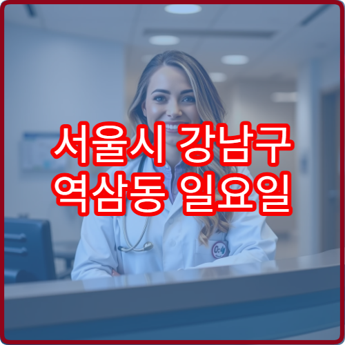 서울시 강남구 역삼동 일요일 치과 응급 치통 주말 진료 병원