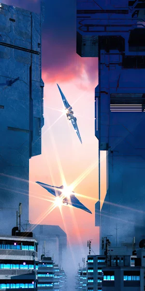 Futurustic City Scifi Otoy 4K Wallpaper Background