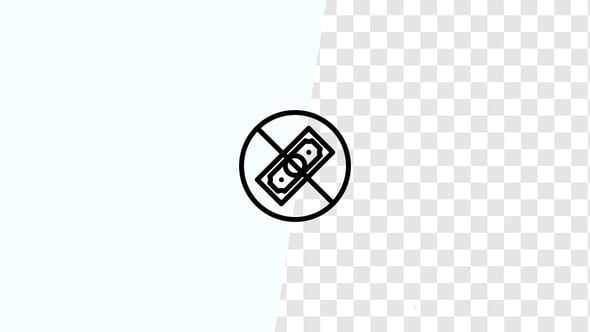 Money Prohibited Line Icon Reveal Free Download – Envato Elements