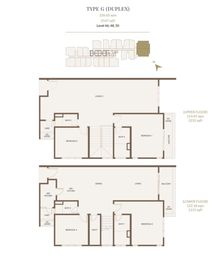 Aethera Residences — 戶型圖