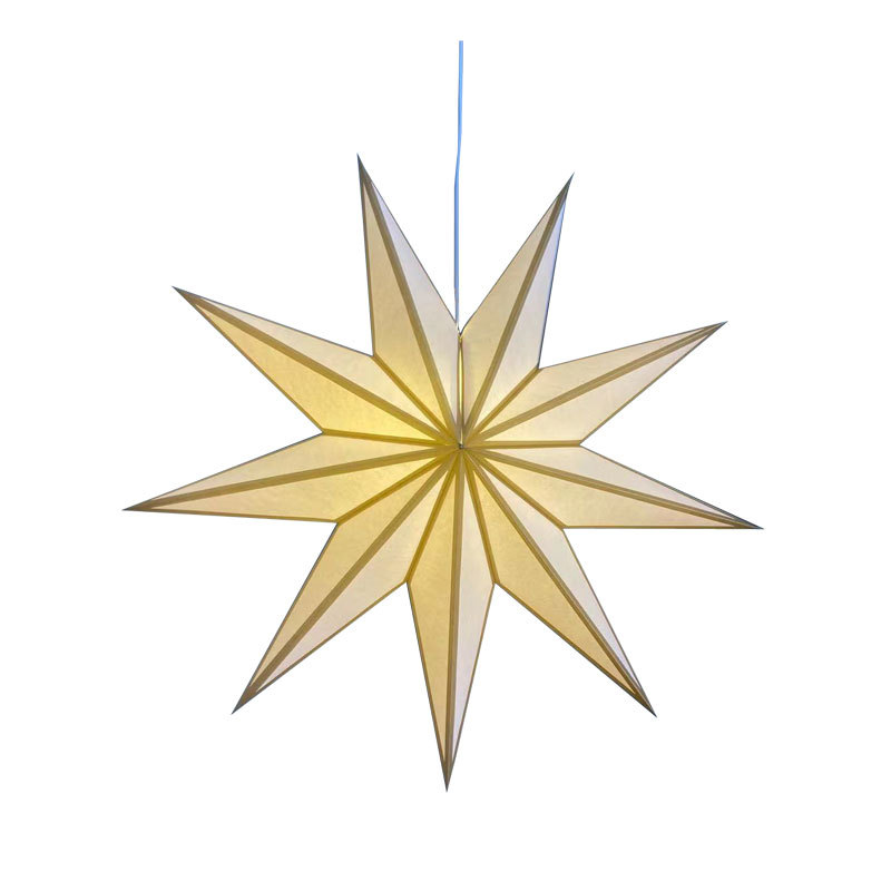 Nordic Star Lampshade, 9-pointed, Metal