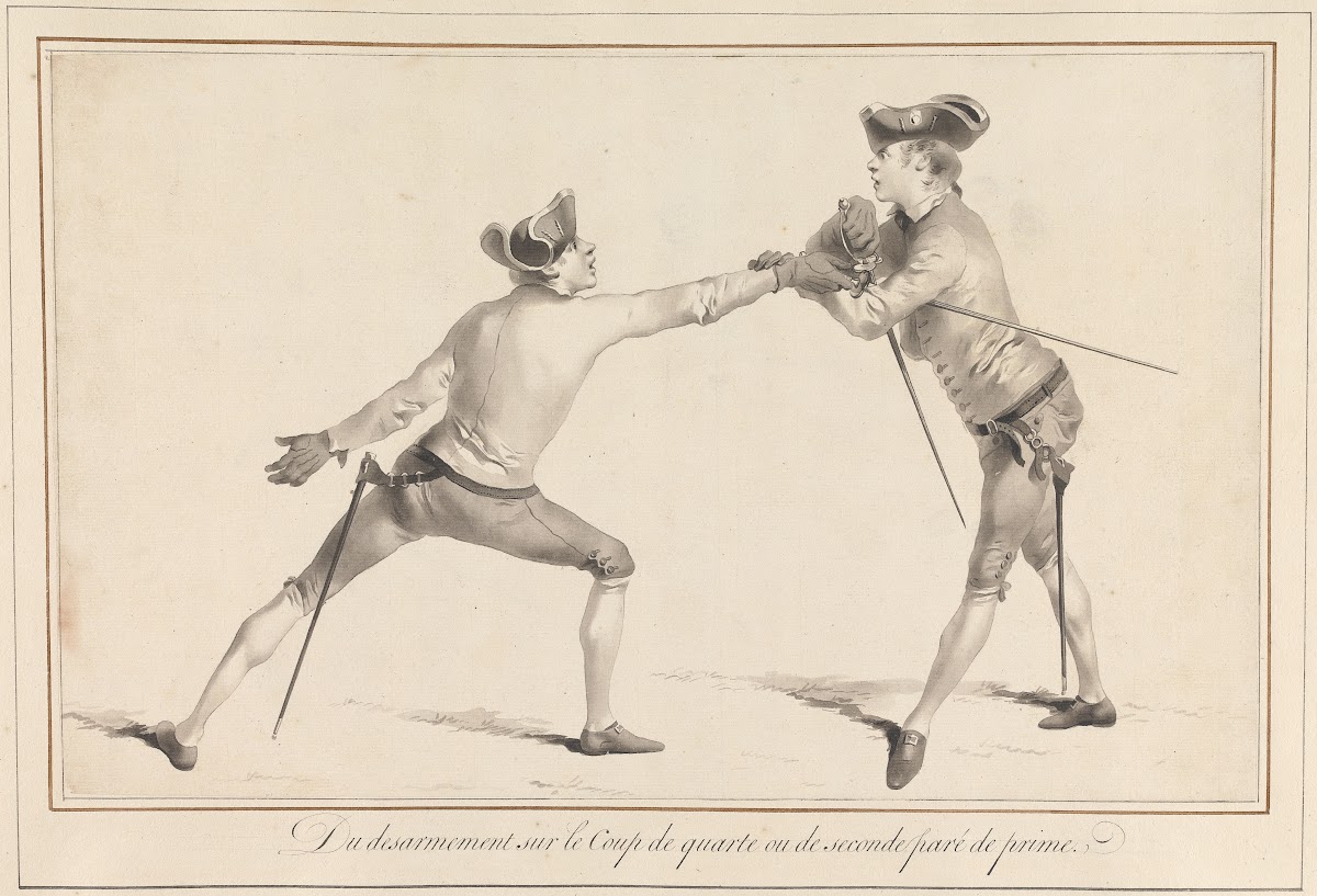 Du Desarmement sur le Coup de Quarte ou de Seconde Paré de Prime 1763
