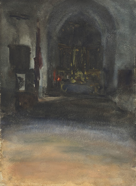 Spanish Church Interior c 1880