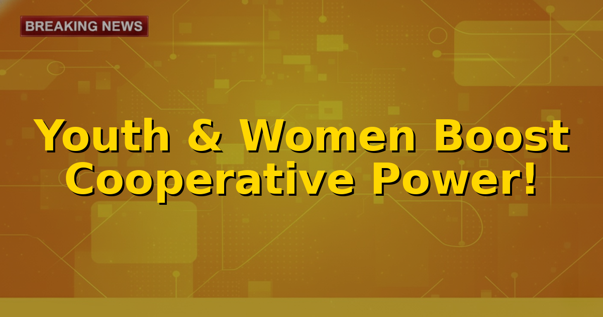 An illustrative image showcasing young entrepreneurs and women leaders collaborating, symbolizing empowerment through NCDC schemes in India's cooperative sector.