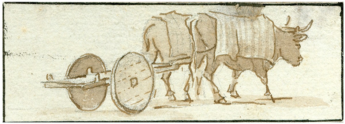 Een ossenwagen