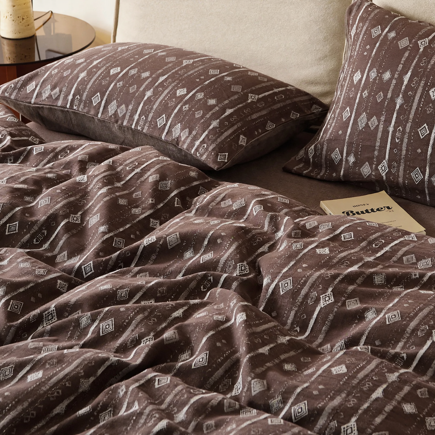 Bedding Set, 4 pieces, Long Staple Cotton, Vintage Pattern