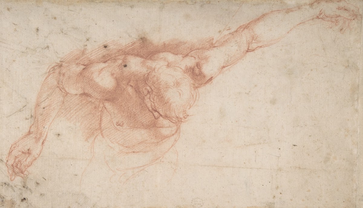 Half Figure of a Youth with Outstretched Left Arm and Bowed Head 155461