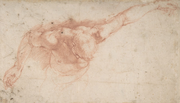 Half Figure of a Youth with Outstretched Left Arm and Bowed Head 155461