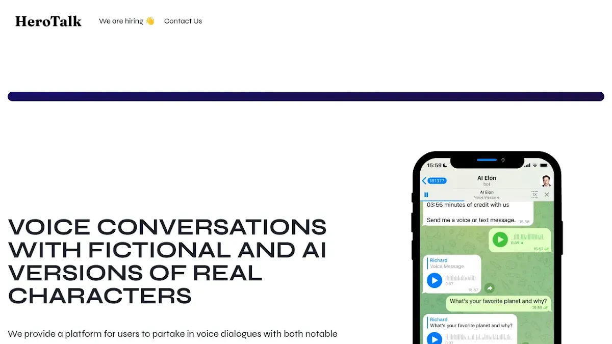 Captura de HeroTalk