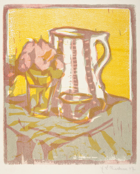 Still life with pitcher and flowers 1907