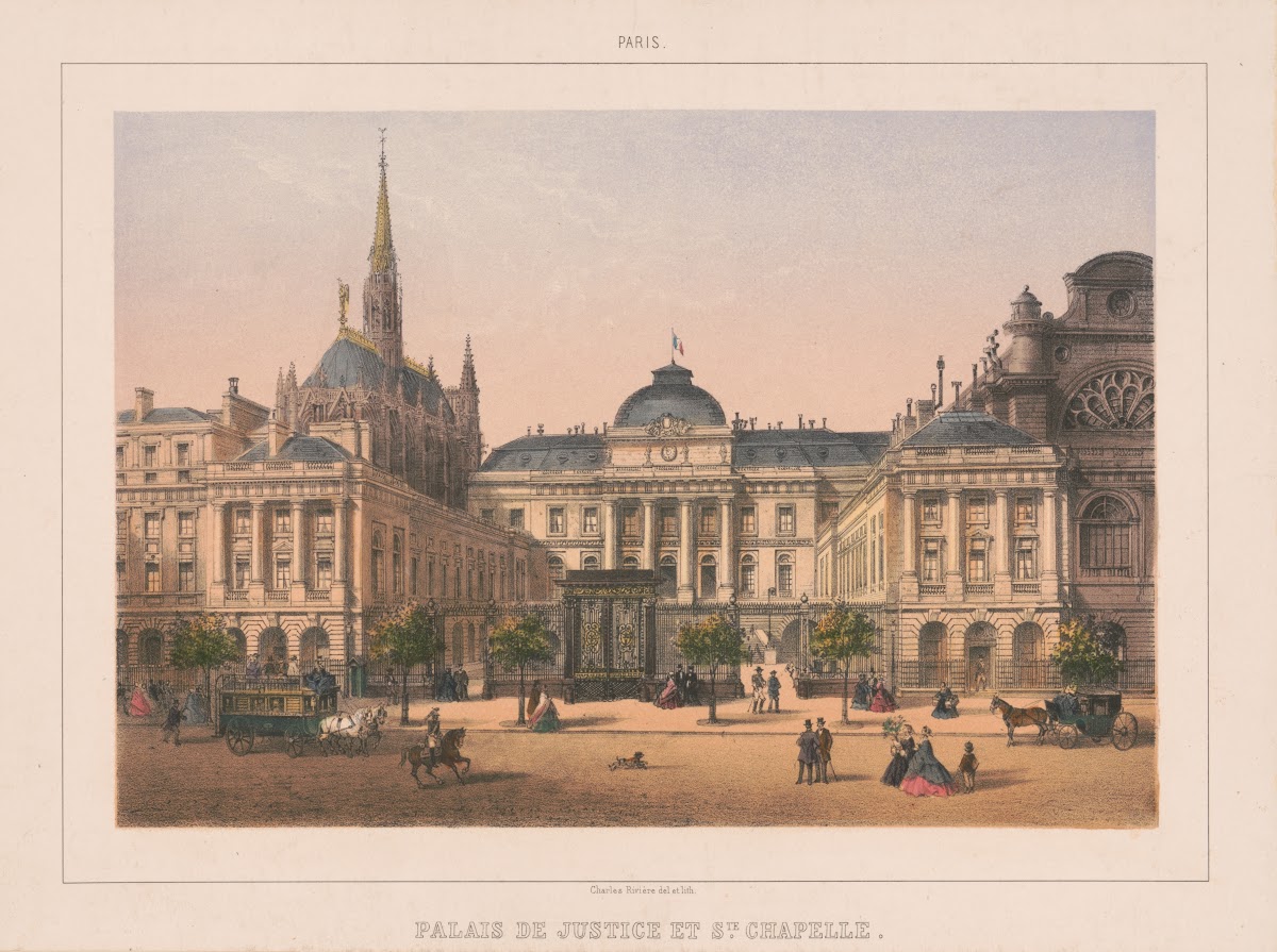 Paris Palais de Justice et Ste Chapelle 1870 1879