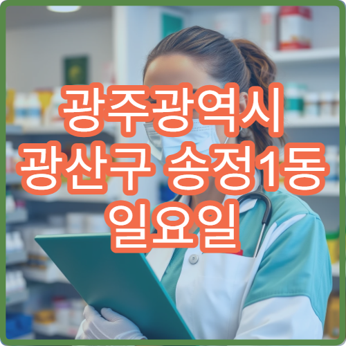 광주광역시 광산구 송정1동 일요일 문 여는 약국 소염진통제·파스 구매 가능