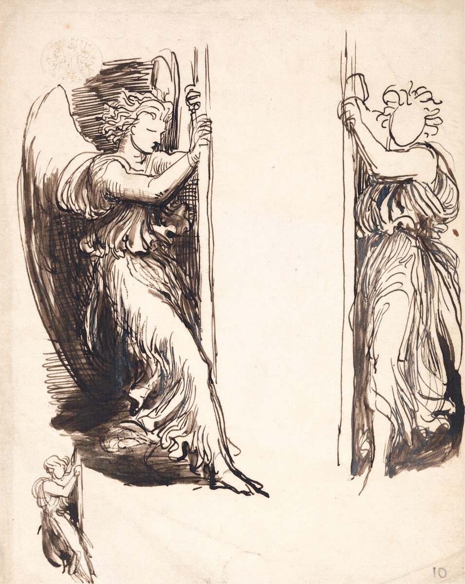 Studies for the Angels in The Court of Death