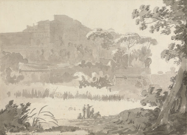 Vatican from the road to Ponte Mola 1783