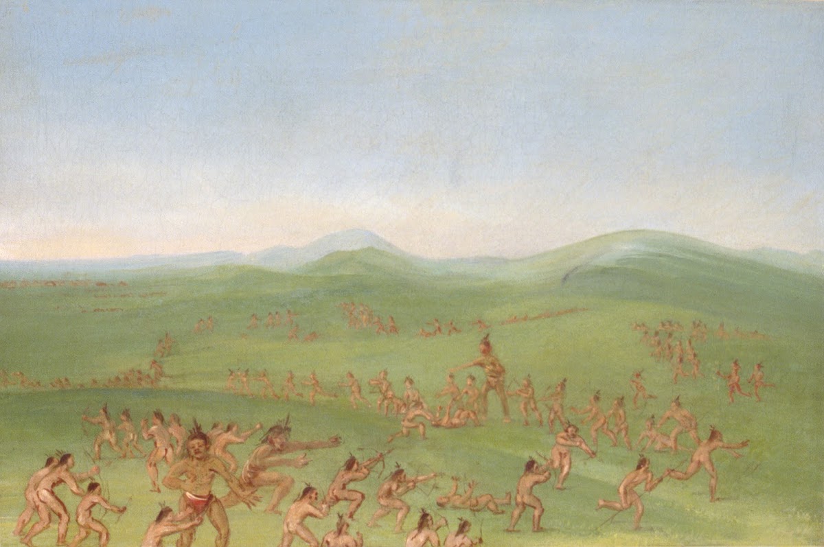 Sham Fight Mandan Boys 1832 1833