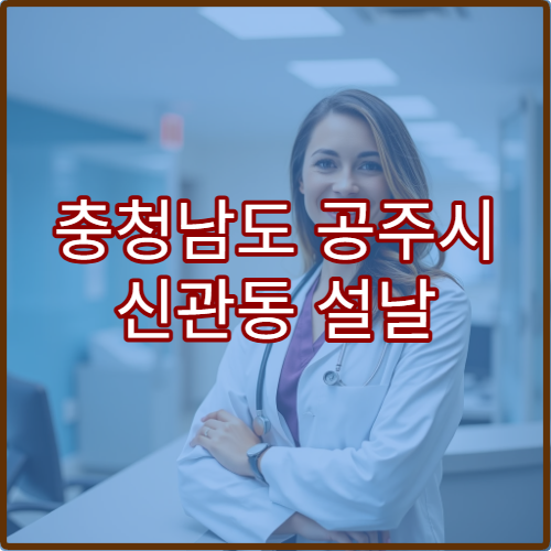 충청남도 공주시 신관동 설날 연휴 당번약국 운영시간 및 위치 안내