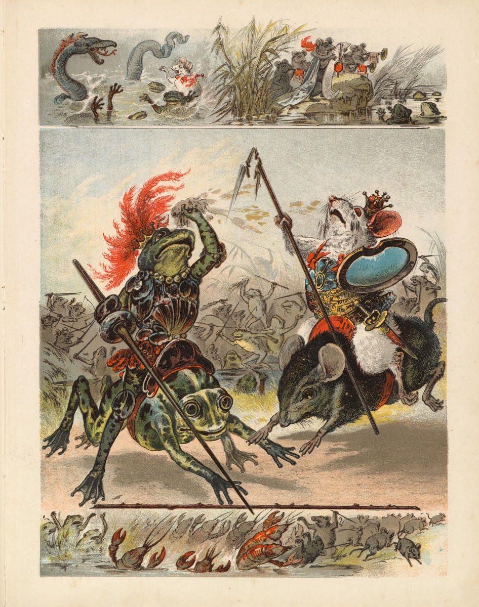 De oorlog tusschen de kikvorschen en de muizen 1890s