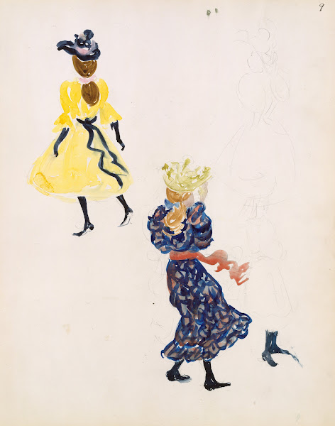 Young girls in hats and sashed dresses 18951897