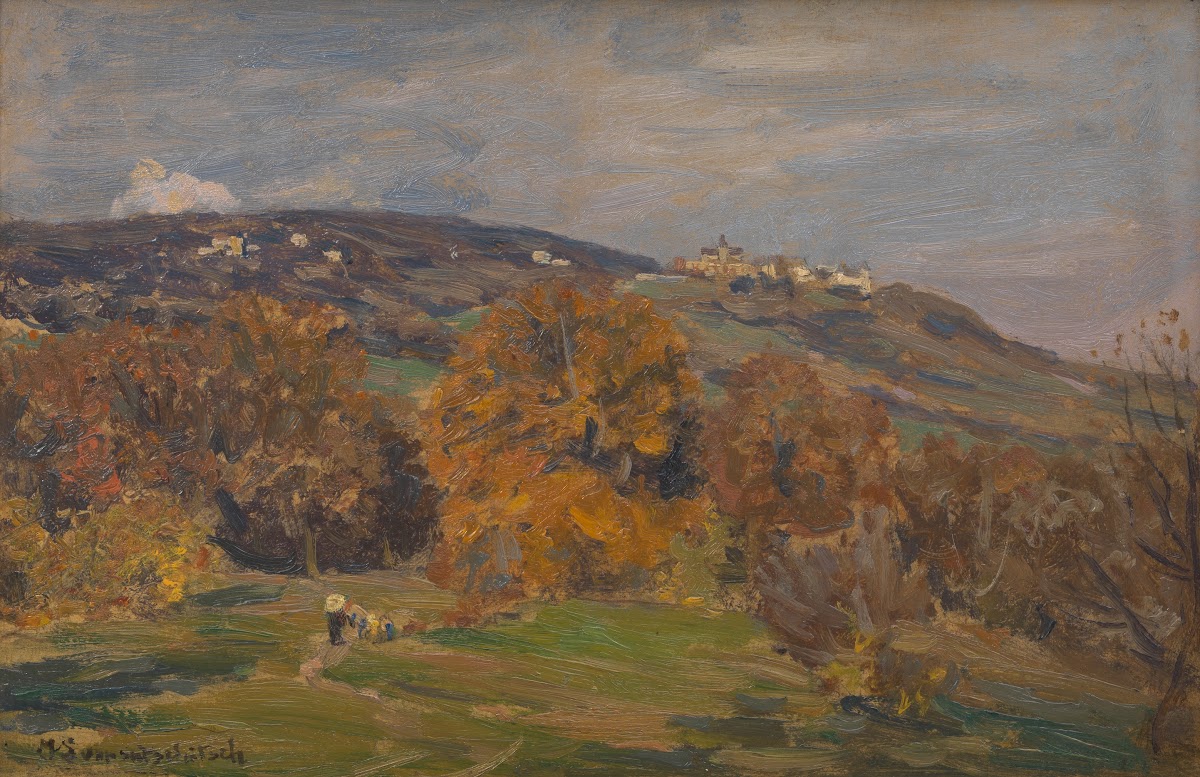 Der Kahlenberg vom Kobenzl aus 1899
