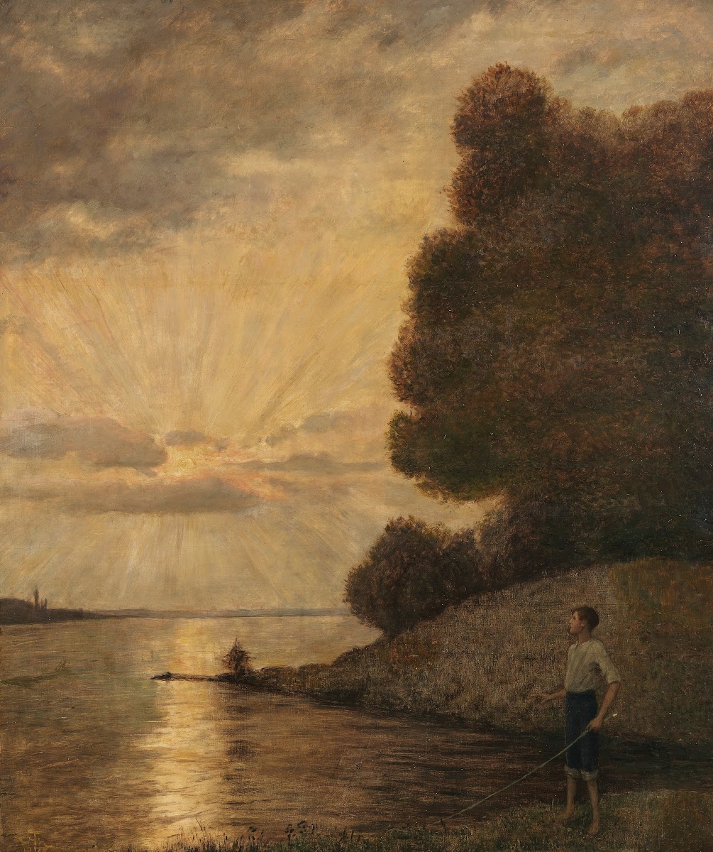 Sonnenuntergang am Oberrhein 1916