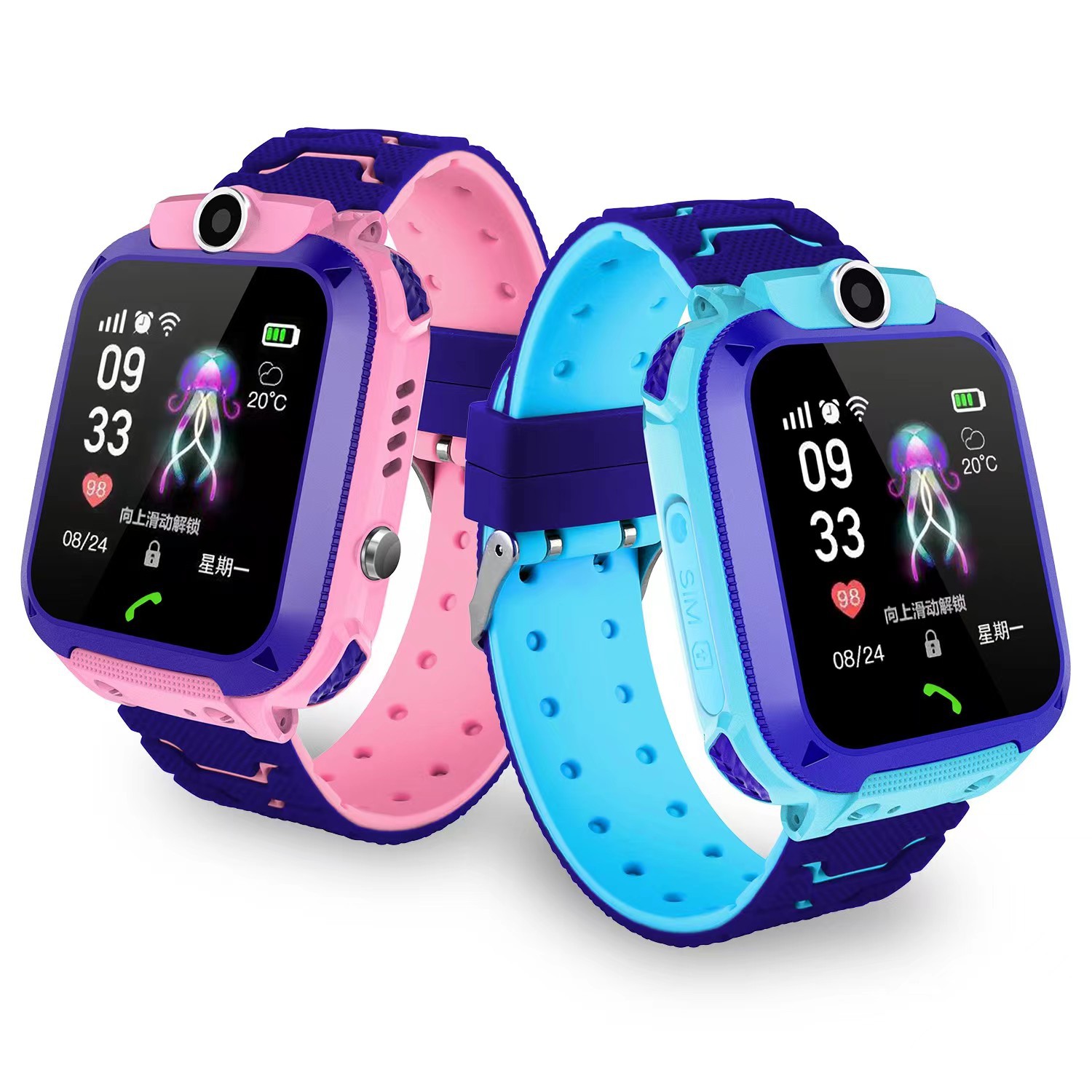 Kids smartwatch with camera, GPS, and SOS button