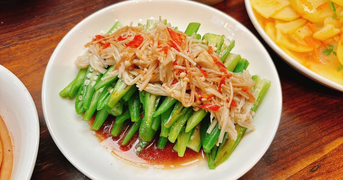 Đậu bắp xốt tương