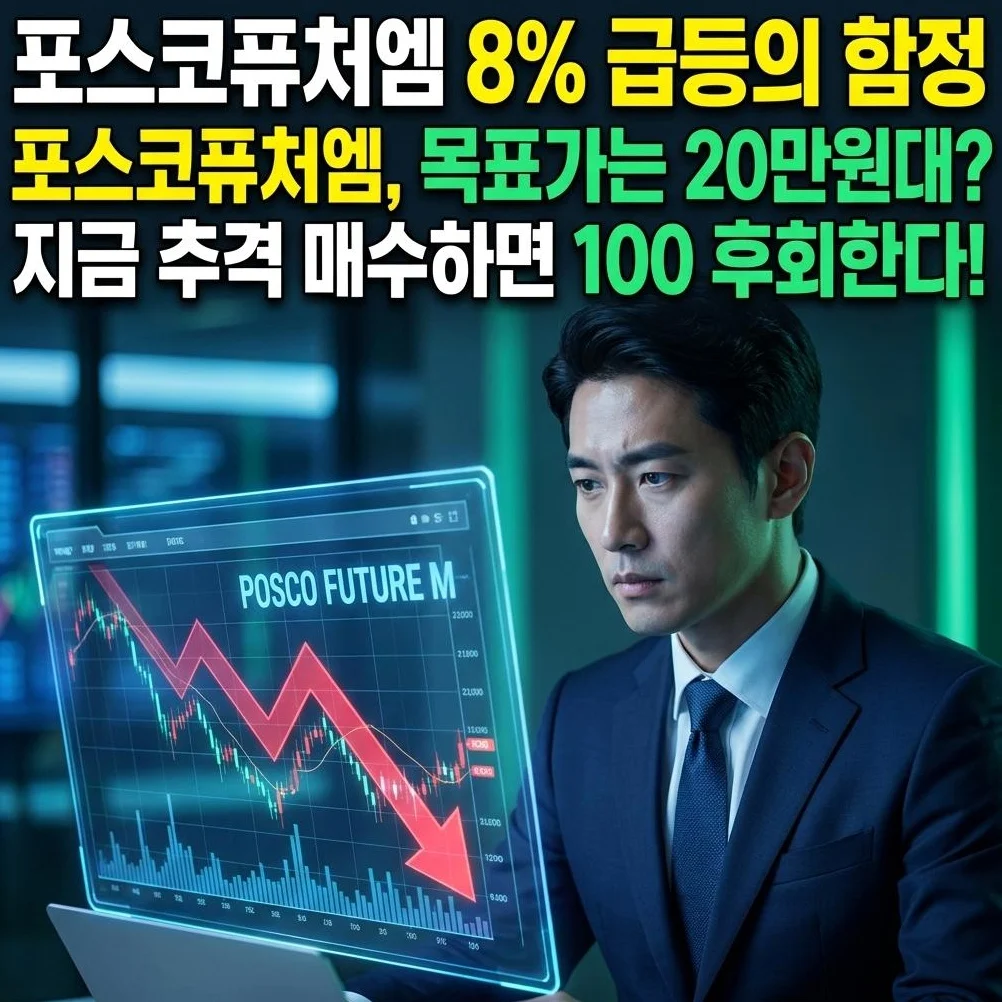 포스코퓨처엠 8% 급등의 함정, 목표주가 무시하고 매수했다가 수천만 원 날리는 이유