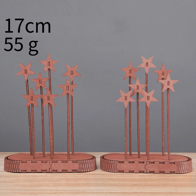 Decorative Wooden Stars for Christmas