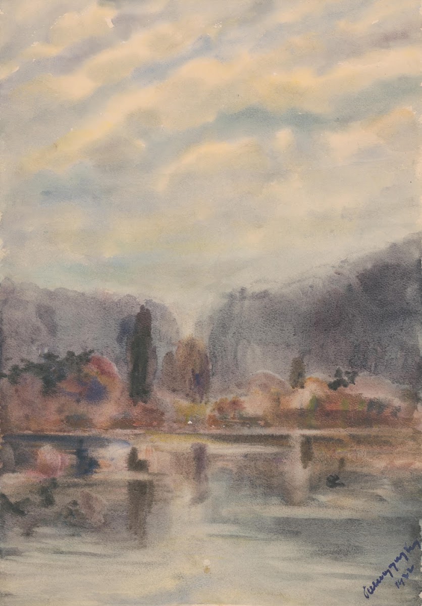 Twilight at a Pond 1922