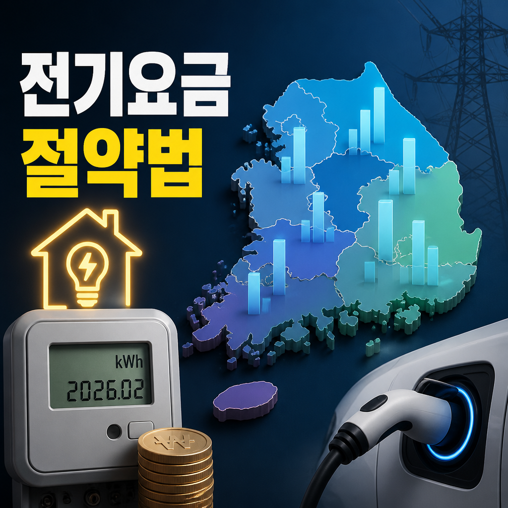 전기요금 평균 사용량을 볼 때 가구수와 지역을 같이 봐야 하는 이유