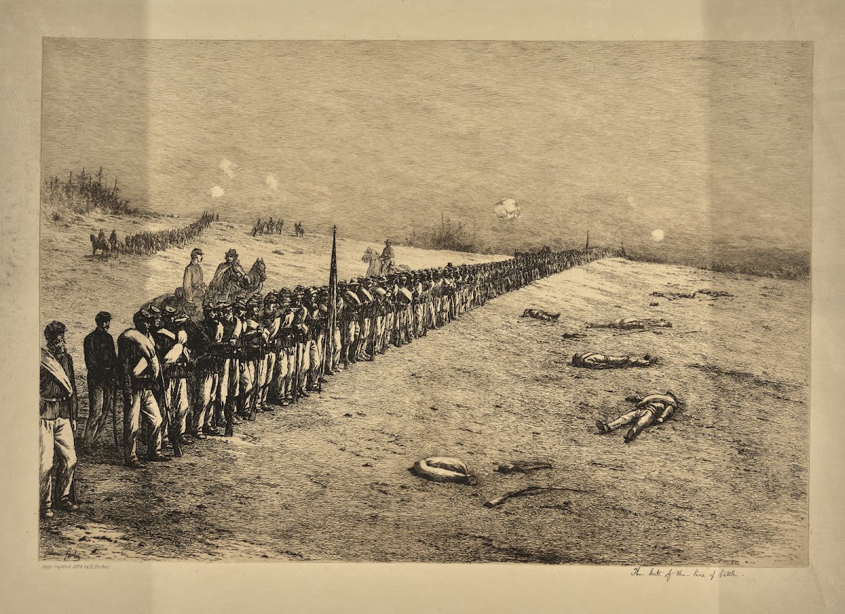 A halt in the line of battle 1876