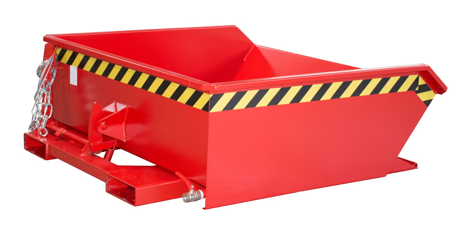 Mini-spaander-kiepecontainer SMGU 460, gelakt, Vuurrood