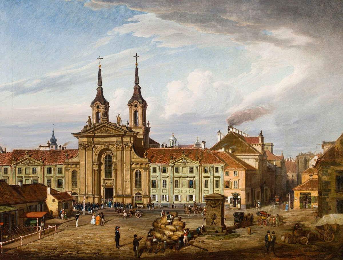 Krasiński Square and the Piarist church 1830