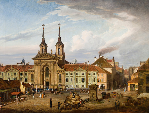 Krasiński Square and the Piarist church 1830