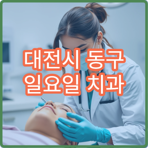 대전시 동구 일요일 치과 진료 병원 응급 치아 통증 치료