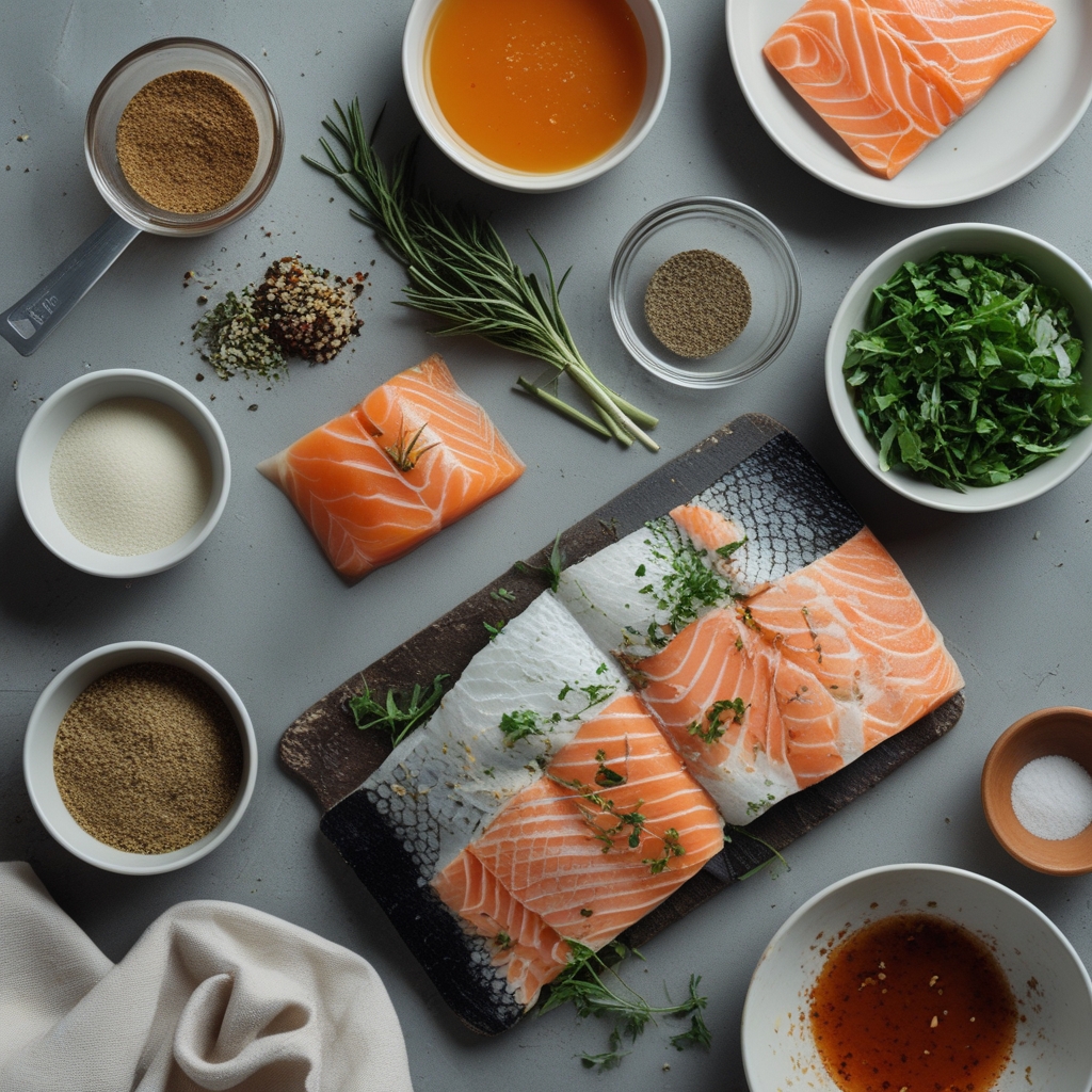 Ingredients for Salmon Sushi Bake (Viral Recipe) - Easy Homemade Comfort Food