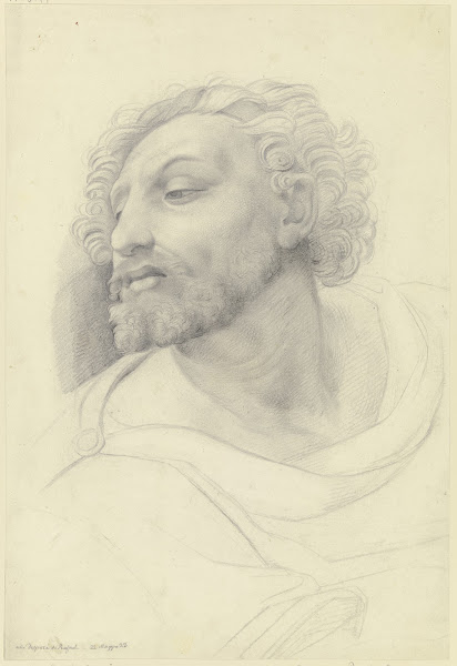 Männerkopf aus Raffaels Disputa 1823