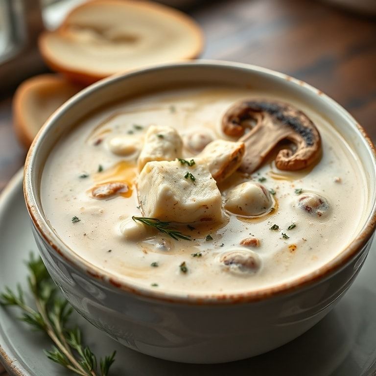 Creamy Cottage Cheese Mushroom Soup – Quick Homemade Comfort Food finished