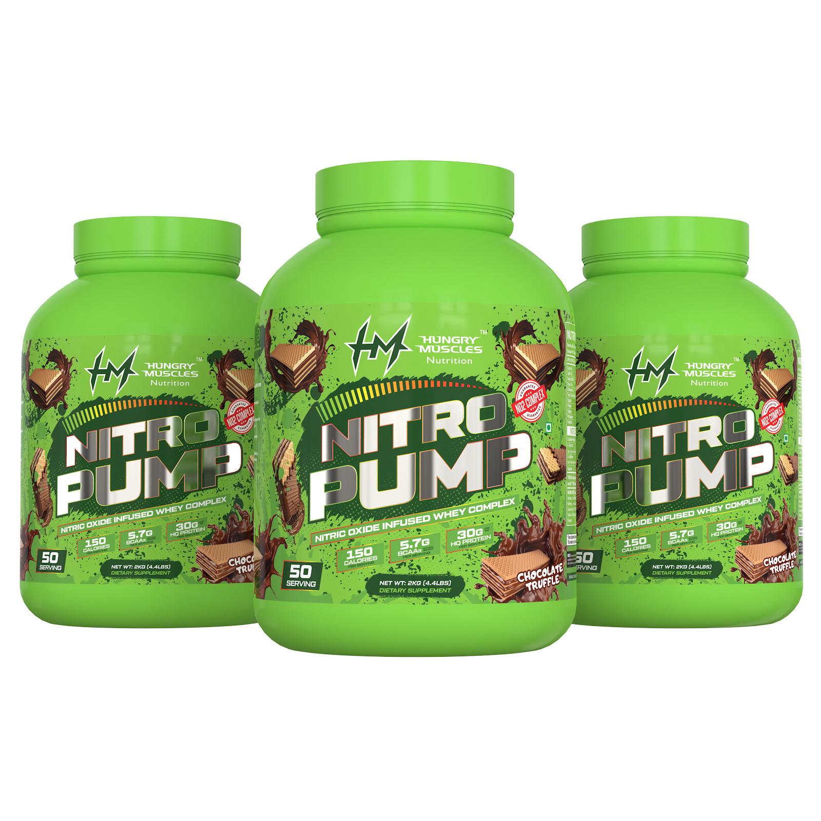Hungry Muscles Nitro Pump — Chocolate Truffle, 2 KG