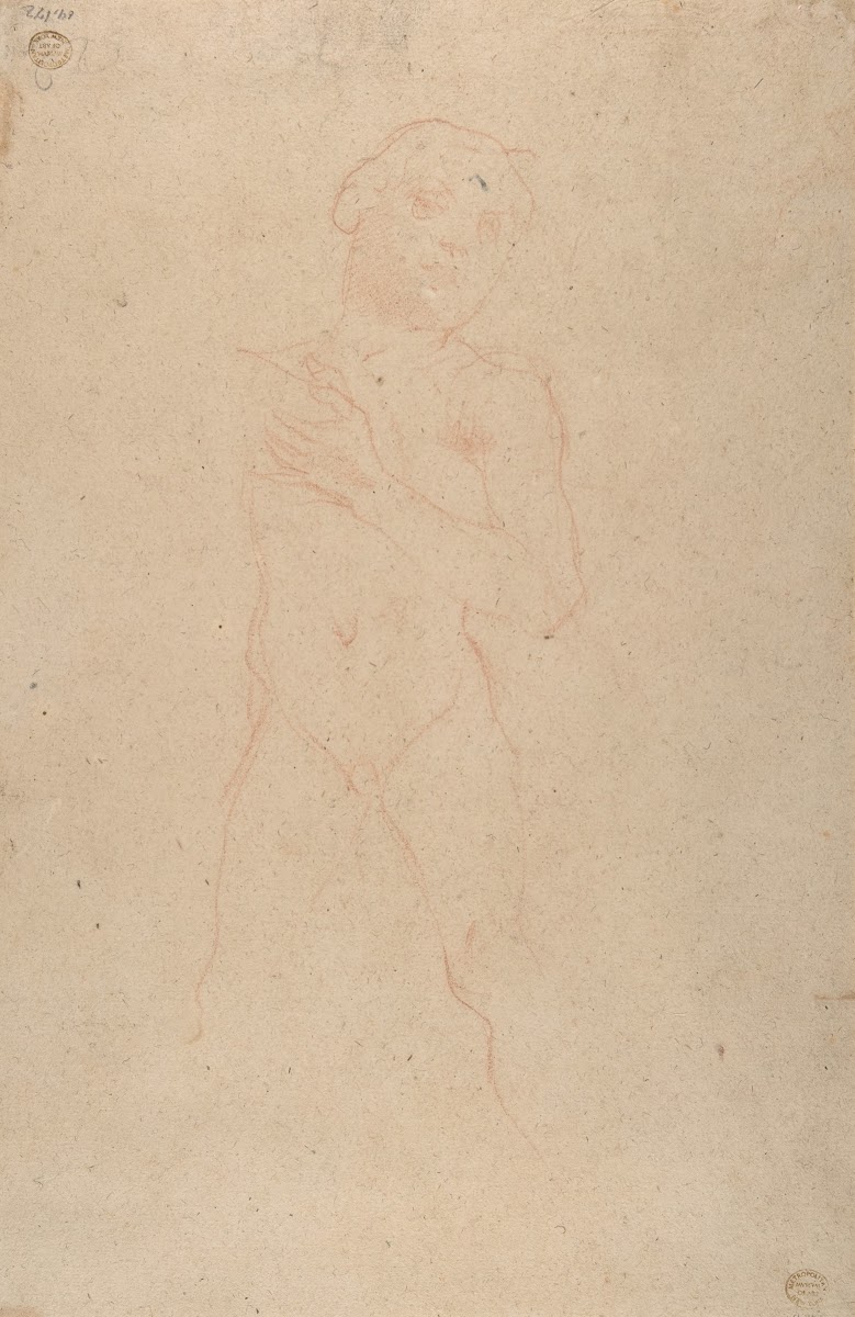 Allegorical Figure of Purity with a Unicorn and Putto 1642