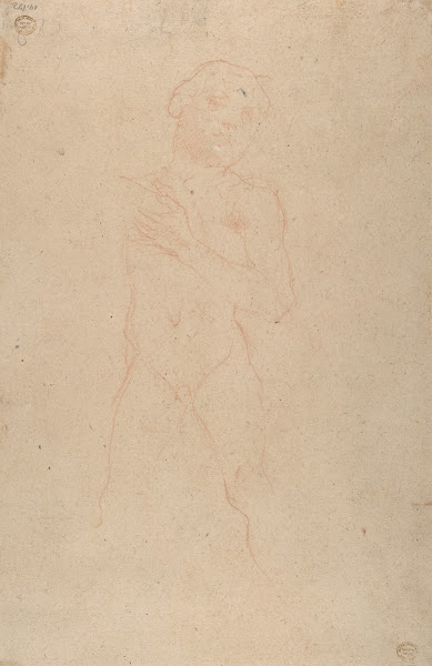 Allegorical Figure of Purity with a Unicorn and Putto 1642