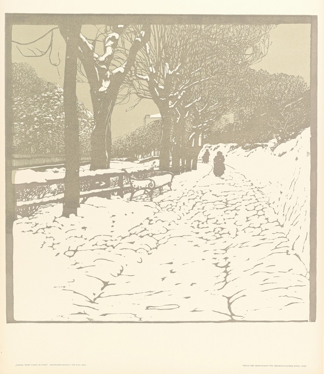 Winter Hohe Warte in Wien 1903