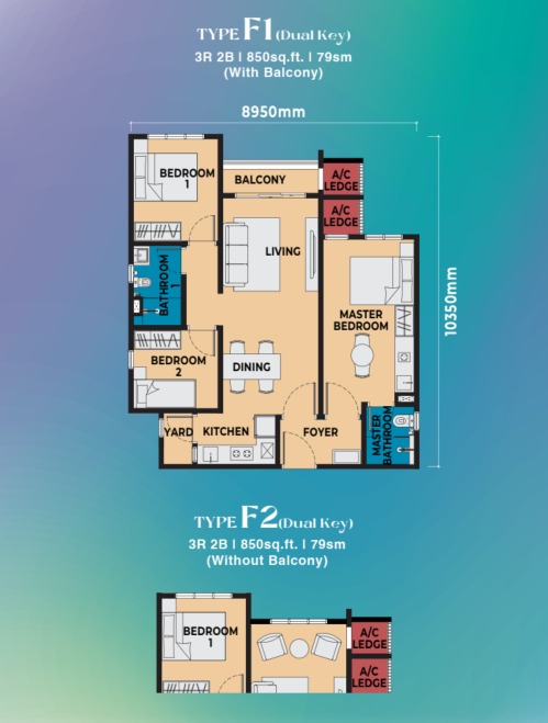 Causewayz Square (Dover Tower - Tower D) — 戶型圖